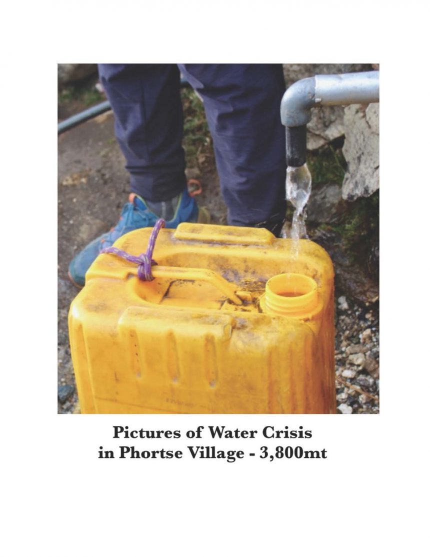 Phortse Clean Water Project Nepal  – new project!